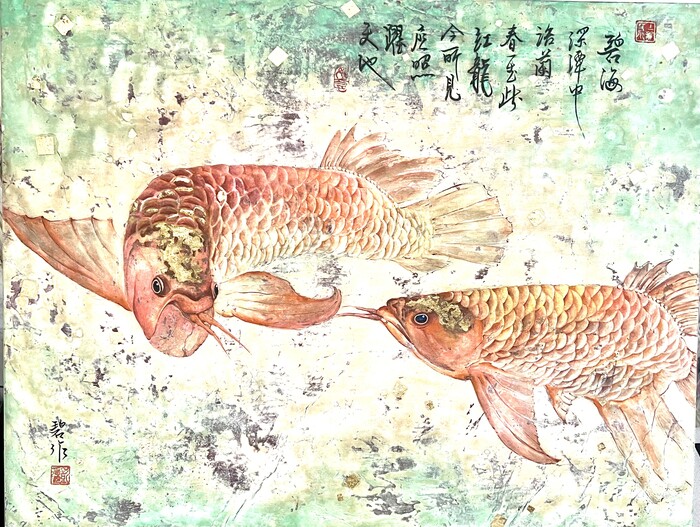 鴻福龍_膠彩圖片