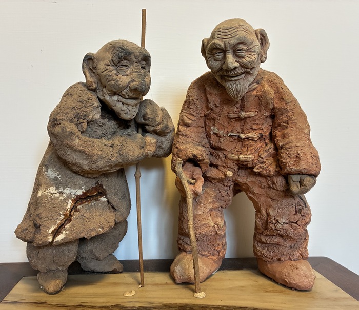 老伴 泥塑 余慶成圖片